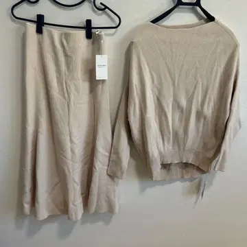 [ NOBLE ] 베이지 니트 스커트 셋업