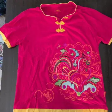 홍콩 디즈니 럭셔리 자수 차이나풍 옷깃 셔츠