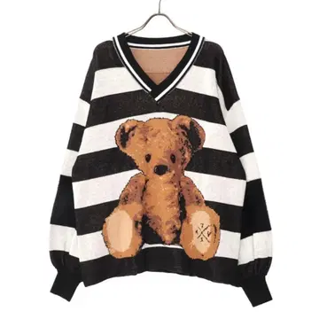 TRAVAS TOKYO 곰 니트 풀오버