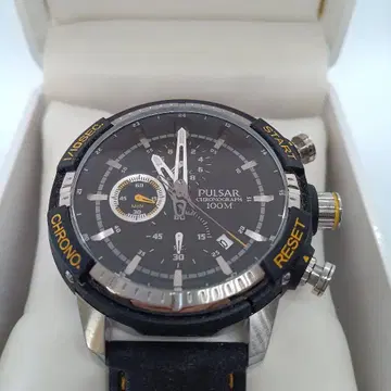 PULSAR 크로노그래프 100M 방수 손목시계