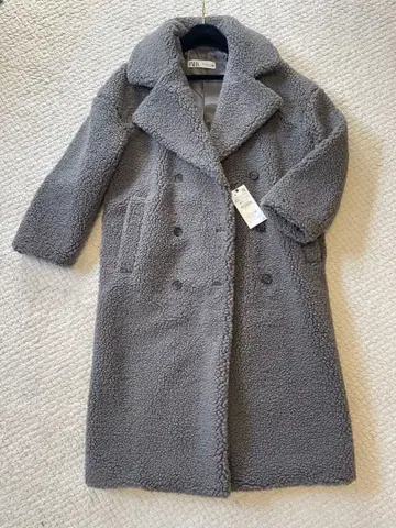 [택 포함 새상품] ZARA 보아 롱 코트 XS 그레이