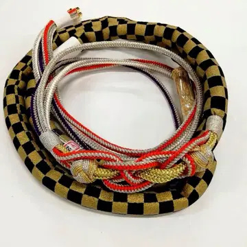 새상품 미사용 후리소데용 허리띠 블랙 골드 실버 오렌지 보라색