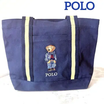 [ POLO ] 새상품급 폴로 랄프 로렌 토트백 폴로베어 자수 숄더
