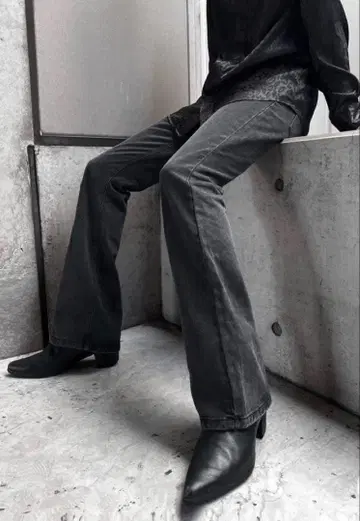 PANERO '플레어 진스' 플레어 진스 (그레이)