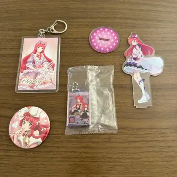 프리파라 호조 소피 아크릴 스탠드, 캔뱃지, 키링 등 굿즈 4종 세트