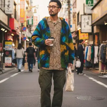 ARTESANIA 손뜨개질 가디건 울 100%