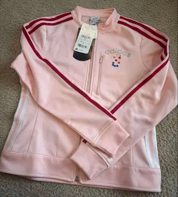 [레어] adidas 핑크 집업 저지 M