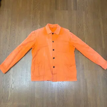 유로 빈티지 유럽 워크 셔츠 오렌지