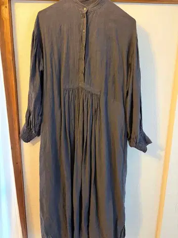 누노모노웍스 린넨 긴팔 원피스