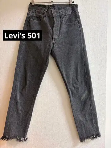 Levi's 501 블랙 데님 W29 L32 USA제 빈티지