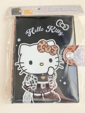 [ 새상품 ] 헬로키티 씰 바인더 씰북 레오파드 무늬