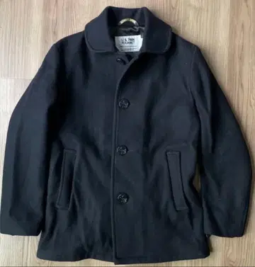 Schott 싱글 피코트 USA제 타이트 슬림 네이비 XL