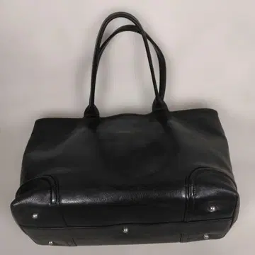 파이브 우즈 블랙 가죽 토트백 L