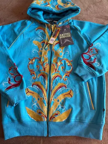 Artful Dodger 자수 후드 부착 후드티