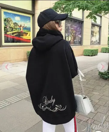 Rady 후드 부착 후드티 블랙 F