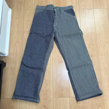 ROAD RUNNER 스트라이프 데님 워크 팬츠