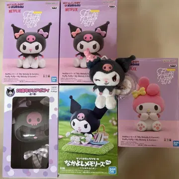 산리오 마이멜로디 마이멜로 쿠로미 피규어 봉제 인형 마스코트