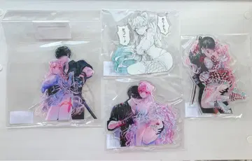 어쌔신 & 신데렐라 아크릴 스탠드 4종, 클리어 파일 2종 미개봉 새상품