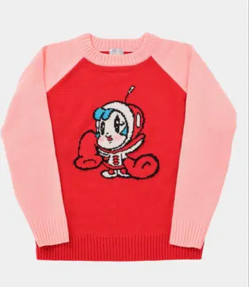 슈퍼 밀크짱 래글런 니트 Y2K SUPER LOVERS 스웨터