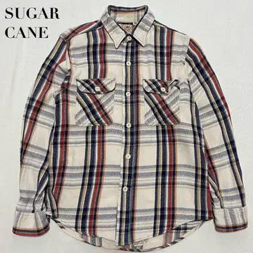 SUGAR CANE 슈가케인 플란넬 셔츠 S 체크 SC25134