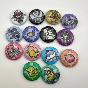 Pokemon 포켓몬 콜렉터블 캔뱃지 블랙 게임 도트