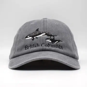 새상품 오리지널 자수 베이스볼 캡 범고래 애니멀 수족관