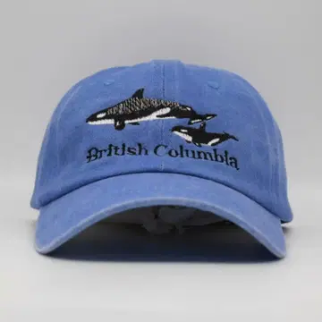 새상품 오리지널 자수 베이스볼 캡 범고래 애니멀 수족관