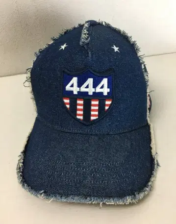 요시노리 코타케 444 엠블럼 데님 메쉬 캡 인디고