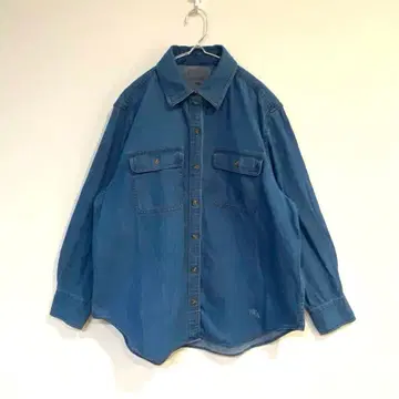 [유니클로] JW ANDERSON 데님 버튼 셔츠 면 100% 긴팔 S