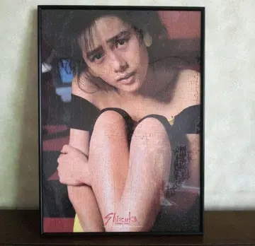 쿠도 시즈카 직소 퍼즐 액자 완성품 1988년