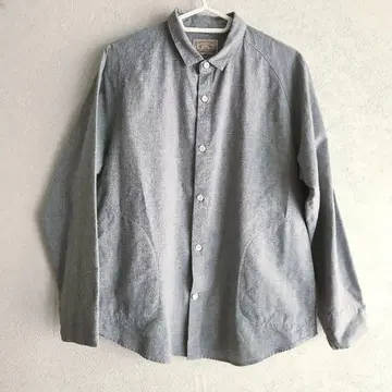 나카가와 마사시치 상점 래글런 워크 셔츠 면 린넨