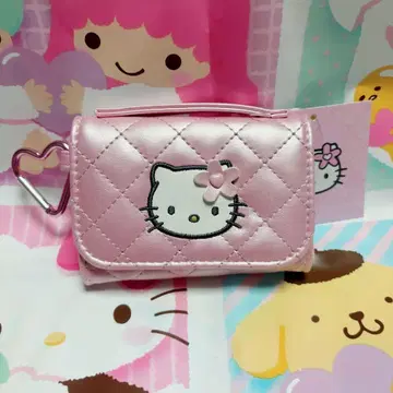 산리오 키티 미니어처 퀼트 지갑형 코인 퍼스