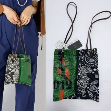 택 포함 미사용 manipuri 마니프리 카레이도 반다나 백 S