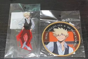 히로아카 히로빌라 페스티벌 바쿠고 카츠키 아크릴 스탠드 코스터 세트