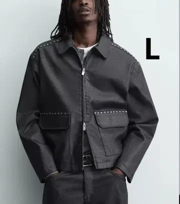 ZARA 자라 박스핏 스터드 자켓 새상품, 미사용