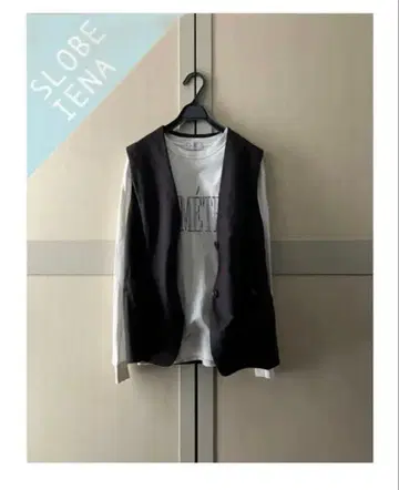 슬로브 이에나 프렌치 린넨 코튼 베스트
