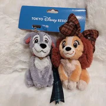 디즈니 리조트 아리스토캣 레디 트럼프 봉제 인형 키체인