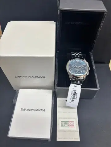 미사용품! 엠포리오 아르마니 크로노그래프 손목시계 AR1787 작동품