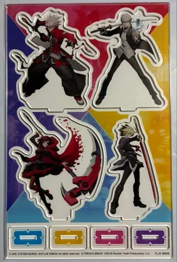 블레이블루 크로스타그 배틀 아크릴 스탠드 4개 세트 미사용