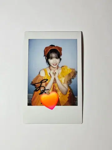 FRUITSZIPPER 진세이 스즈카 친필 사인 폴라로이드