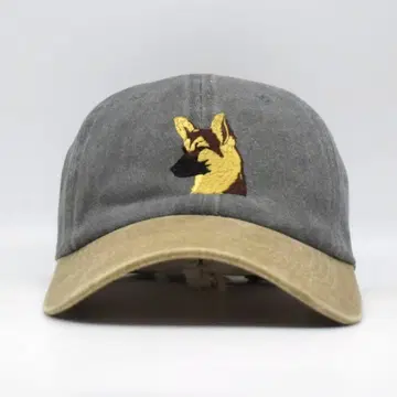 새상품 오리지널 자수 베이스볼 캡 셰퍼드 독 2톤