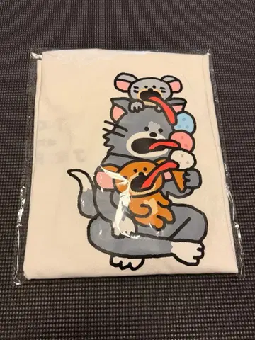 새상품 해피 복권 톰과 제리 복권 B상 콜라보레이션 T셔츠 아이스