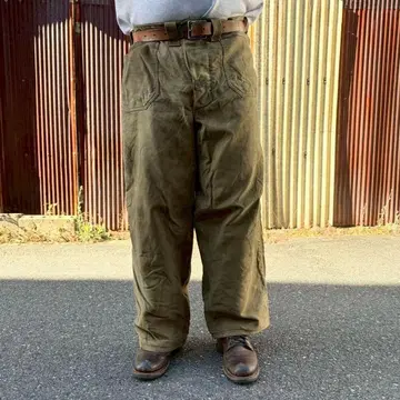 40s 미군 실물 N-1 데크 팬츠 리메이크 카고 팬츠 XL