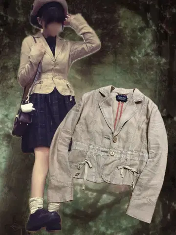 폴로진스 컴퍼니 데님 자켓 헤이세이 레트로 레어 여성 빈티지