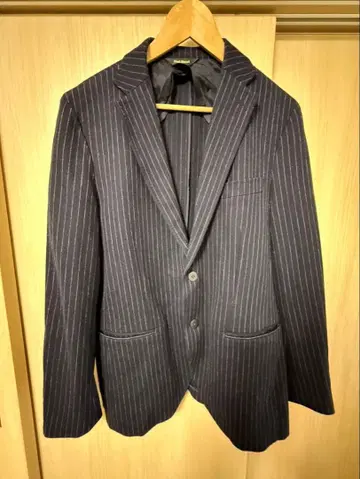 폴 스튜어트 네이비 스트라이프 테일러드 자켓