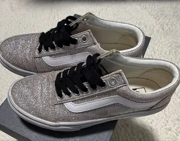 VANS 글리터 실버 스니커즈