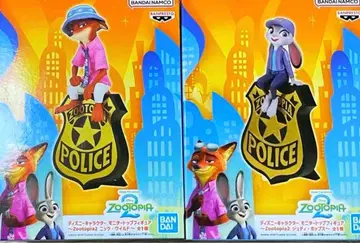 주토피아2 주디 닉 모니터 탑 피규어 2세트 미개봉