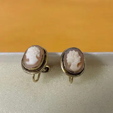 빈티지 카메오 귀찌 925 실버 #3276