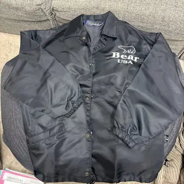 Bear USA 블랙 나일론 자켓