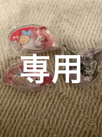 마이멜로디 시나모롤 쿠로미 아크릴 키링 3개 세트